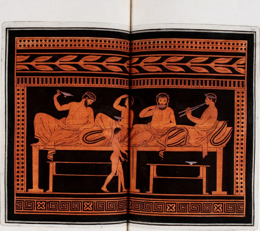 An illustration from Collection of Etruscan, Greek and Roman antiquities from the cabinet of the Honourable William Hamilton, 1766, leaf 308