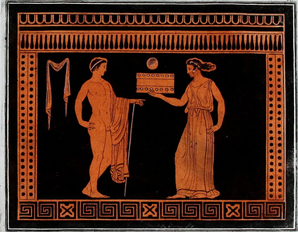 An illustration from Collection of Etruscan, Greek and Roman antiquities from the cabinet of the Honourable William Hamilton, 1766, leaf 314