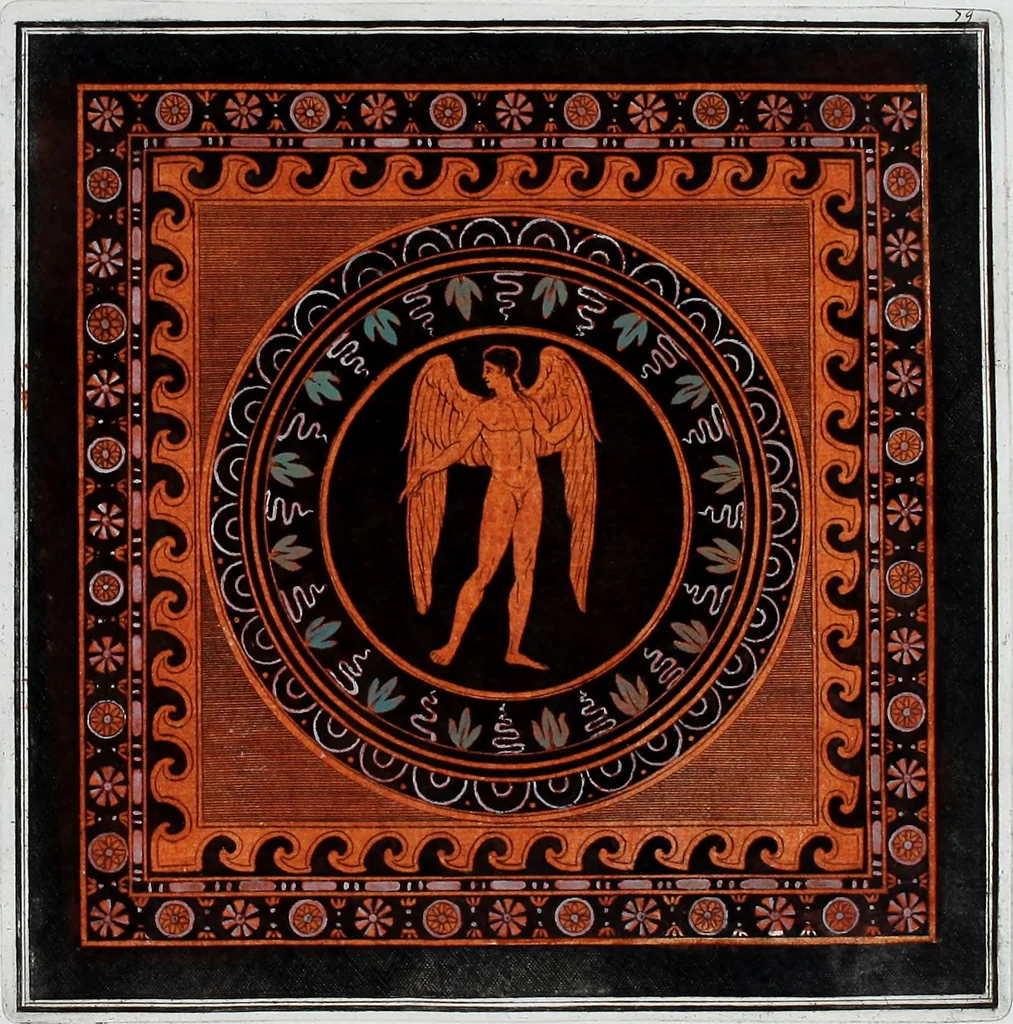 An illustration from Collection of Etruscan, Greek and Roman antiquities from the cabinet of the Honourable William Hamilton, 1766, leaf 318