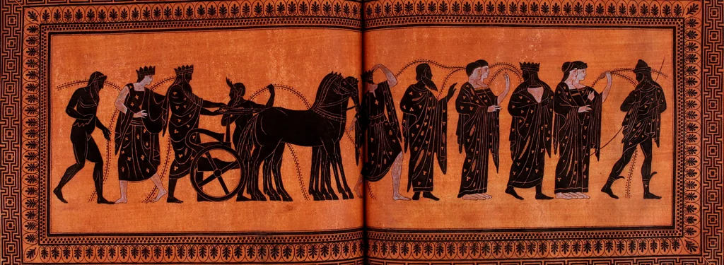 An illustration from Collection of Etruscan, Greek and Roman antiquities from the cabinet of the Honourable William Hamilton, 1766, leaf 330