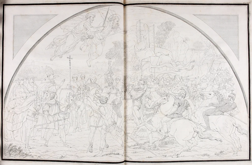 An illustration from Collection of Etruscan, Greek and Roman antiquities from the cabinet of the Honourable William Hamilton, 1766, leaf 34