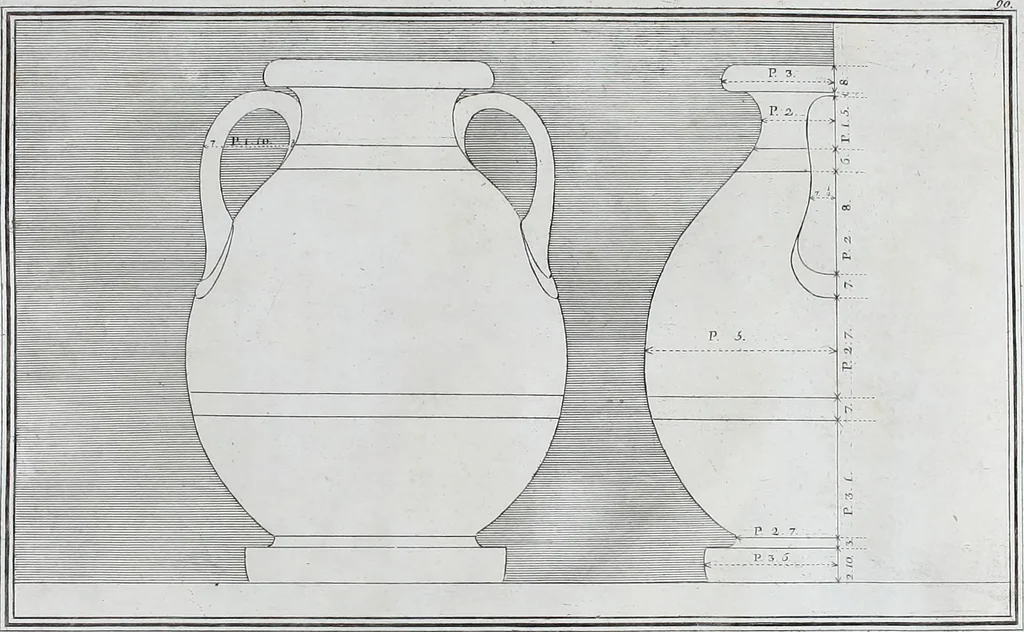 An illustration from Collection of Etruscan, Greek and Roman antiquities from the cabinet of the Honourable William Hamilton, 1766, leaf 344