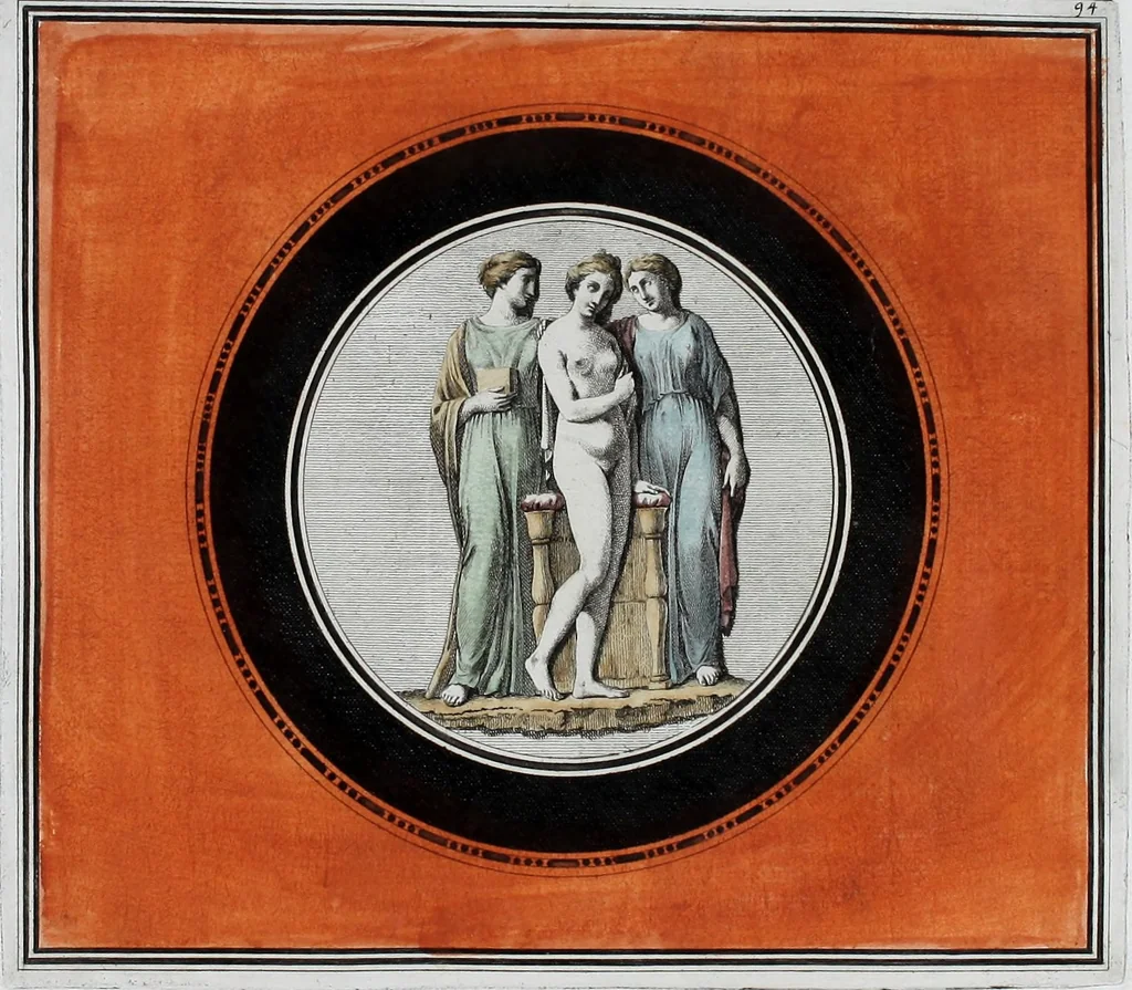 An illustration from Collection of Etruscan, Greek and Roman antiquities from the cabinet of the Honourable William Hamilton, 1766, leaf 352