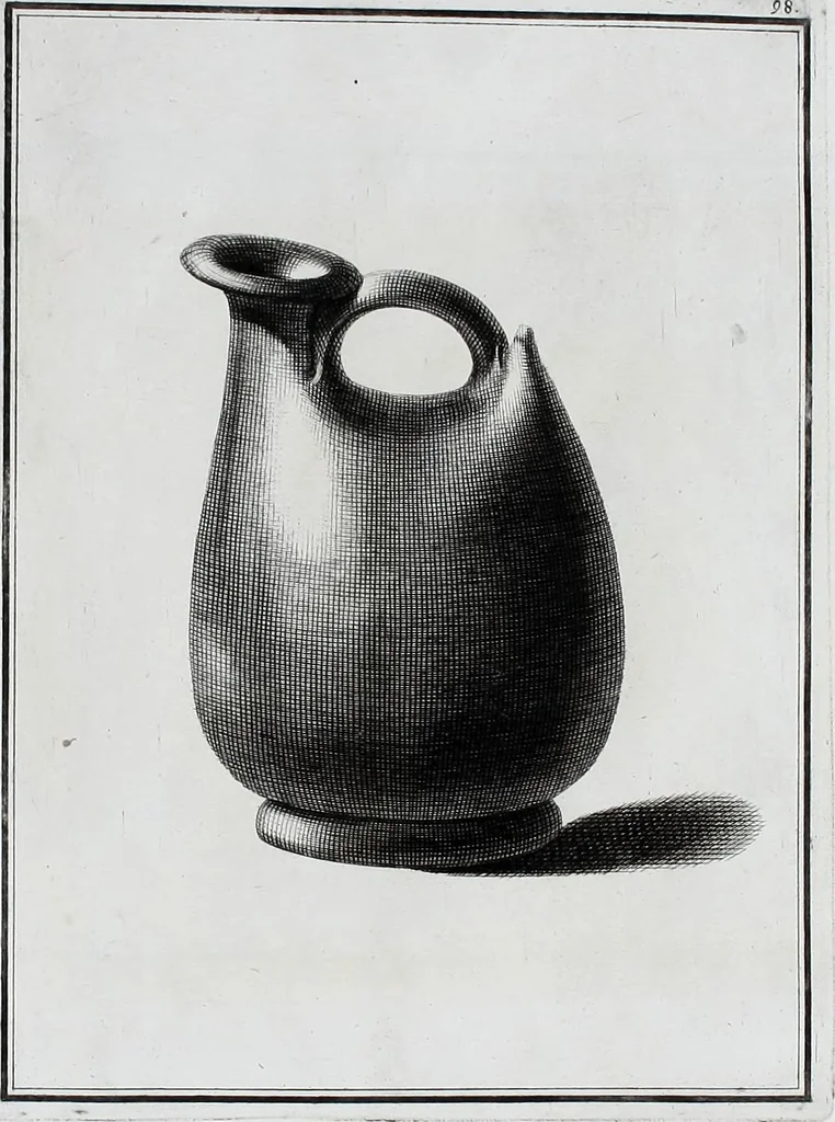 An illustration from Collection of Etruscan, Greek and Roman antiquities from the cabinet of the Honourable William Hamilton, 1766, leaf 360