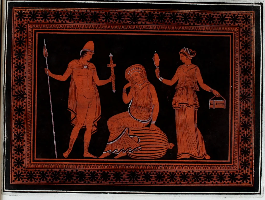An illustration from Collection of Etruscan, Greek and Roman antiquities from the cabinet of the Honourable William Hamilton, 1766, leaf 364