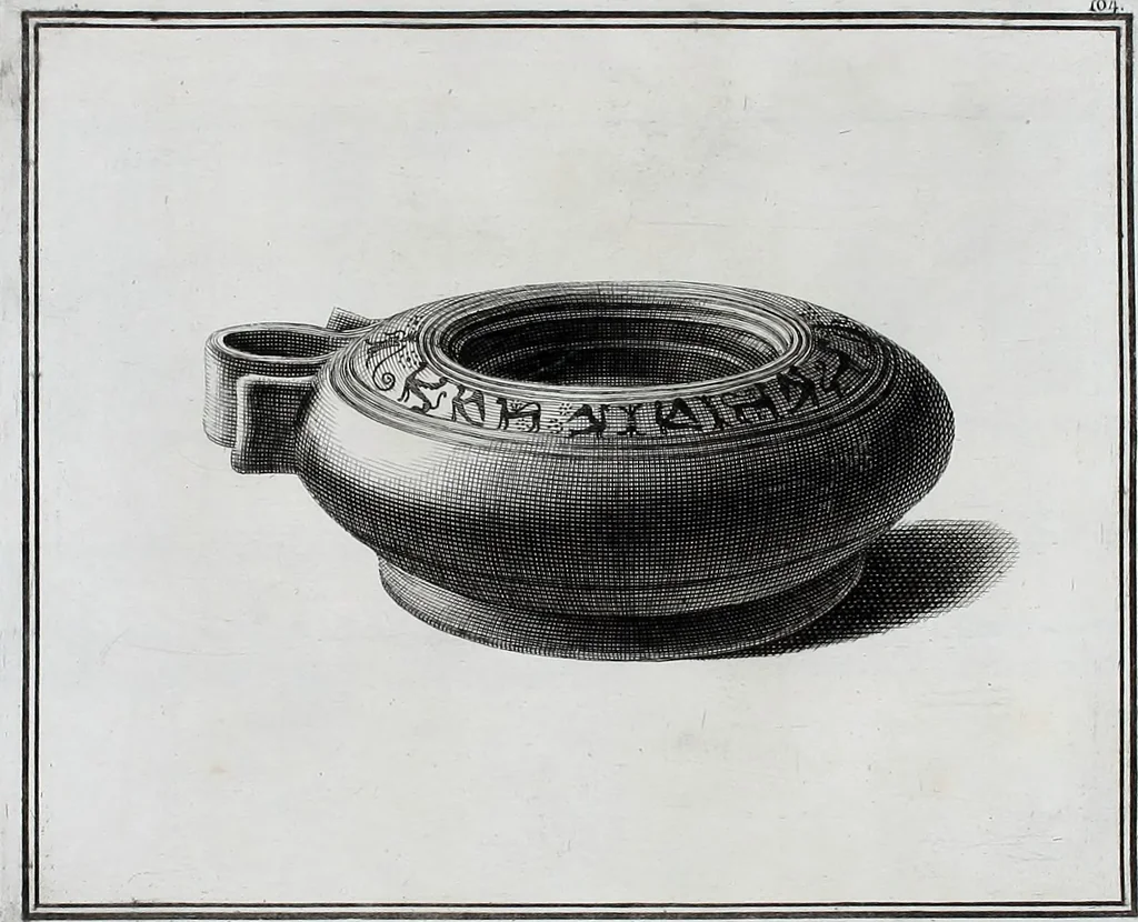 An illustration from Collection of Etruscan, Greek and Roman antiquities from the cabinet of the Honourable William Hamilton, 1766, leaf 372