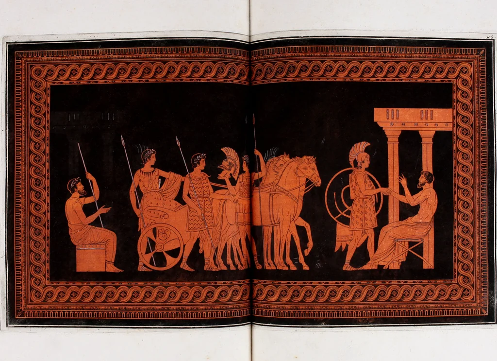 An illustration from Collection of Etruscan, Greek and Roman antiquities from the cabinet of the Honourable William Hamilton, 1766, leaf 378