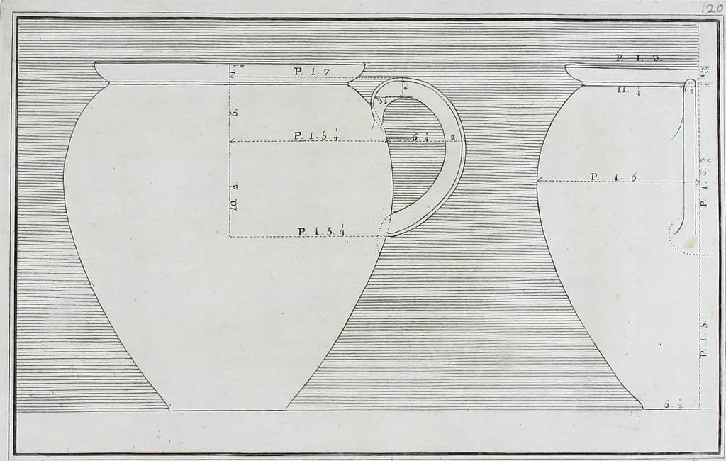 An illustration from Collection of Etruscan, Greek and Roman antiquities from the cabinet of the Honourable William Hamilton, 1766, leaf 412