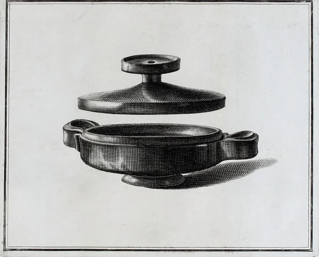 An illustration from Collection of Etruscan, Greek and Roman antiquities from the cabinet of the Honourable William Hamilton, 1766, leaf 418