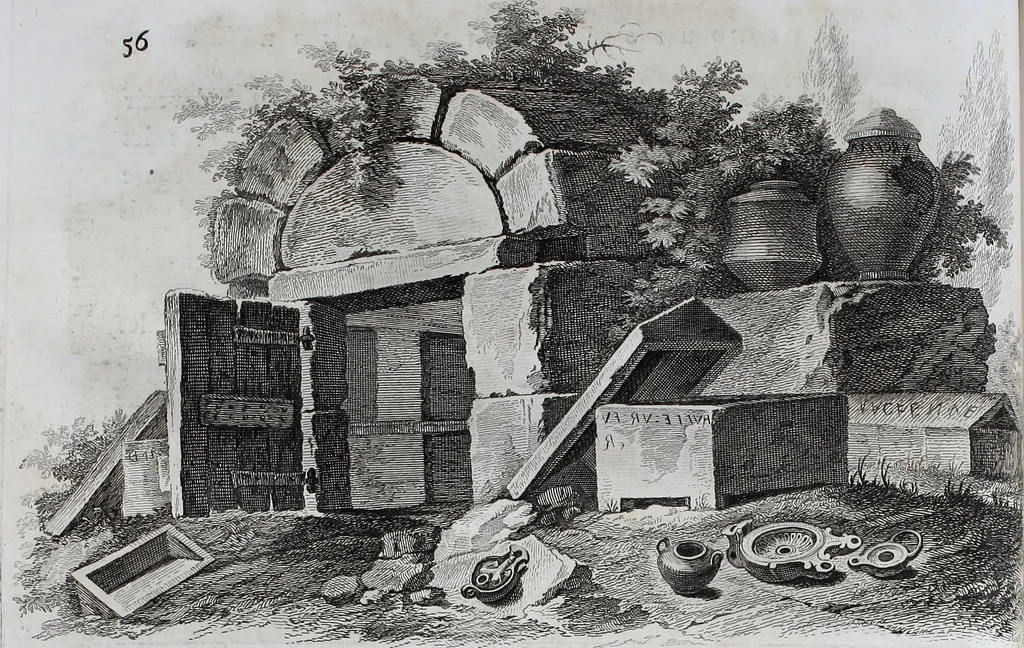 An illustration from Collection of Etruscan, Greek and Roman antiquities from the cabinet of the Honourable William Hamilton, 1766, leaf 71