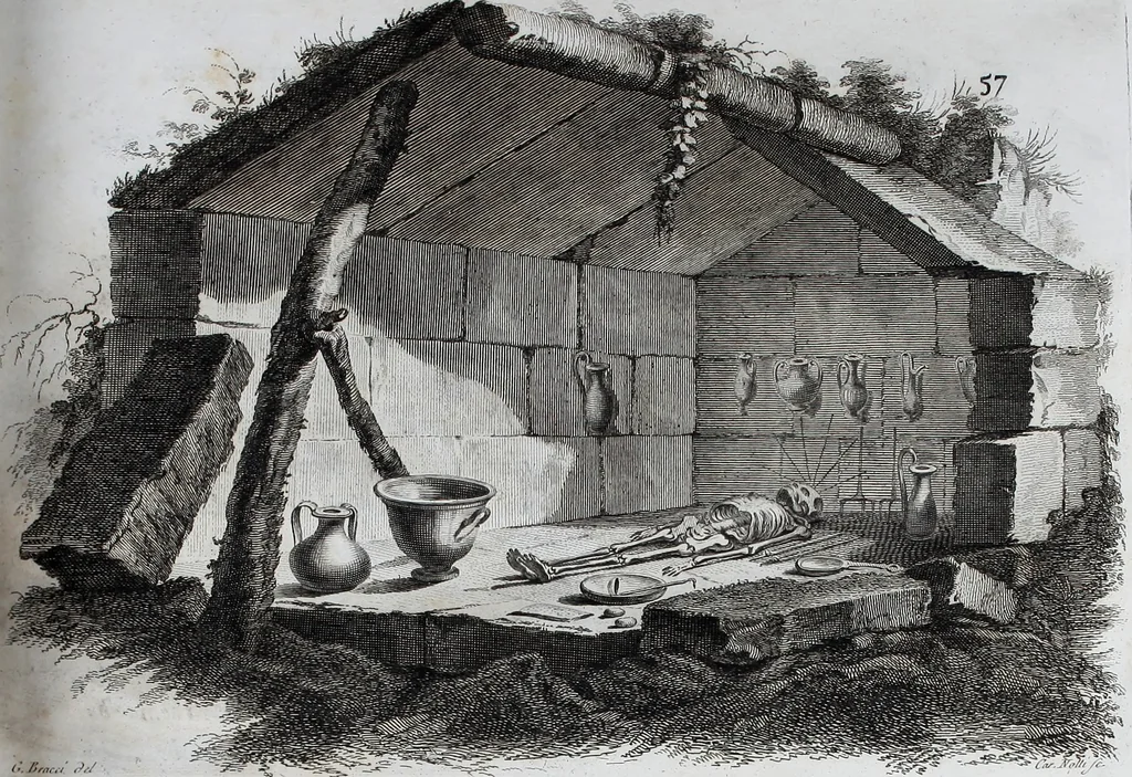 An illustration from Collection of Etruscan, Greek and Roman antiquities from the cabinet of the Honourable William Hamilton, 1766, leaf 72