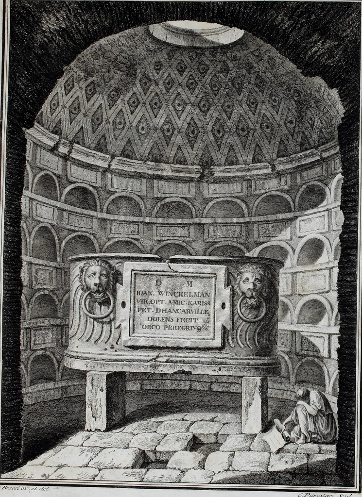 An illustration from Collection of Etruscan, Greek and Roman antiquities from the cabinet of the Honourable William Hamilton, 1766, leaf 9