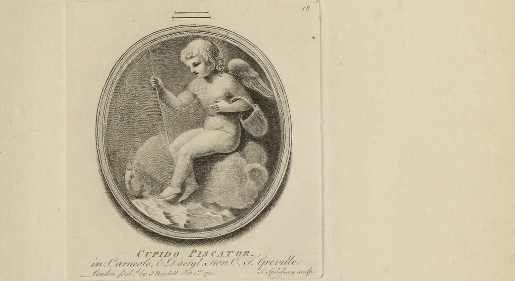An illustration from A collection of fifty prints from antique gems in the collections of the Right Honourable Earl Percy, the Honourable C.F. Greville, and T.M. Slade, esquire, 1785, leaf 44