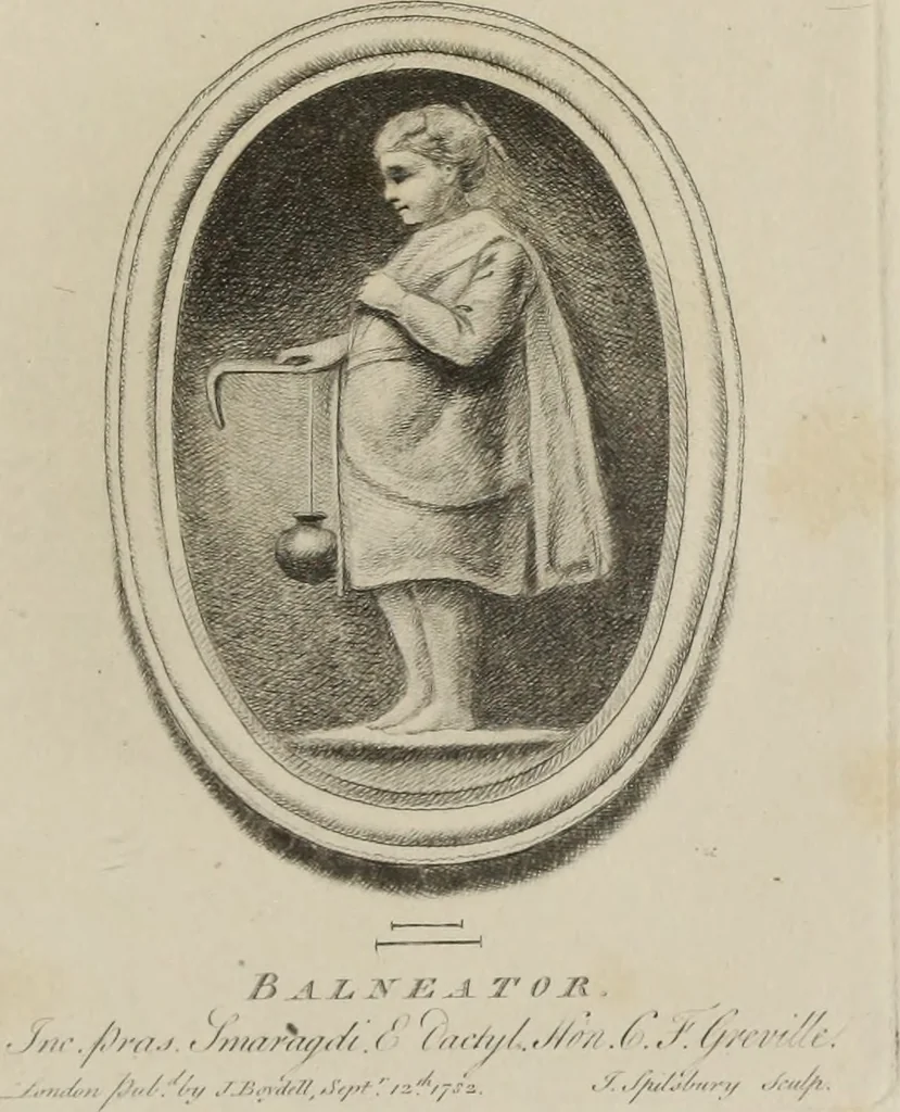 An illustration from A collection of fifty prints from antique gems in the collections of the Right Honourable Earl Percy, the Honourable C.F. Greville, and T.M. Slade, esquire, 1785, leaf 64