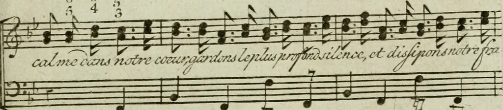 An illustration from [Collection of French songs, 1700, leaf 56
