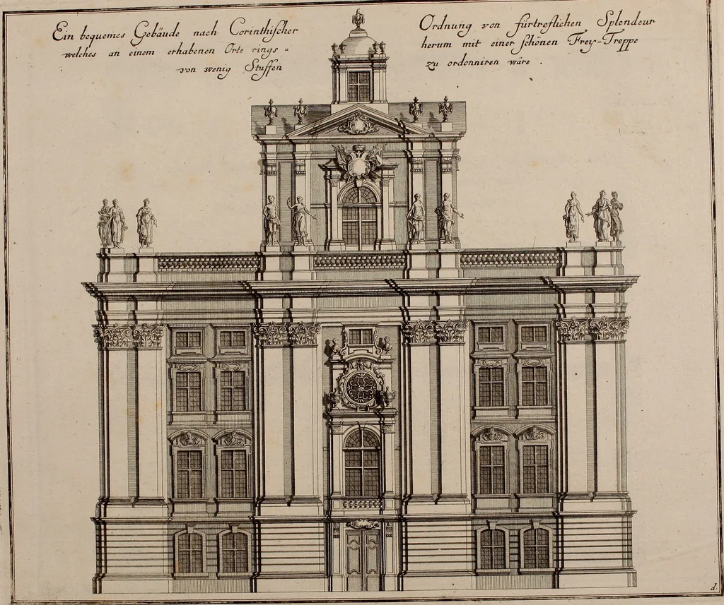 An illustration from [Collection of German architectural engravings], 1722, leaf 8