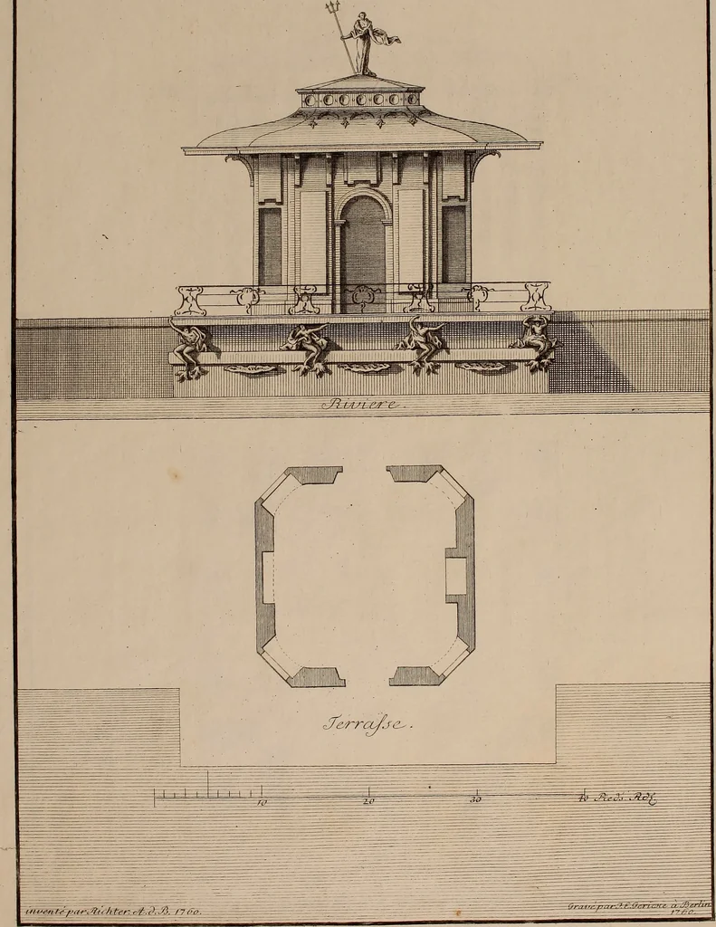 An illustration from [Collection of German architectural engravings], 1722, leaf 90