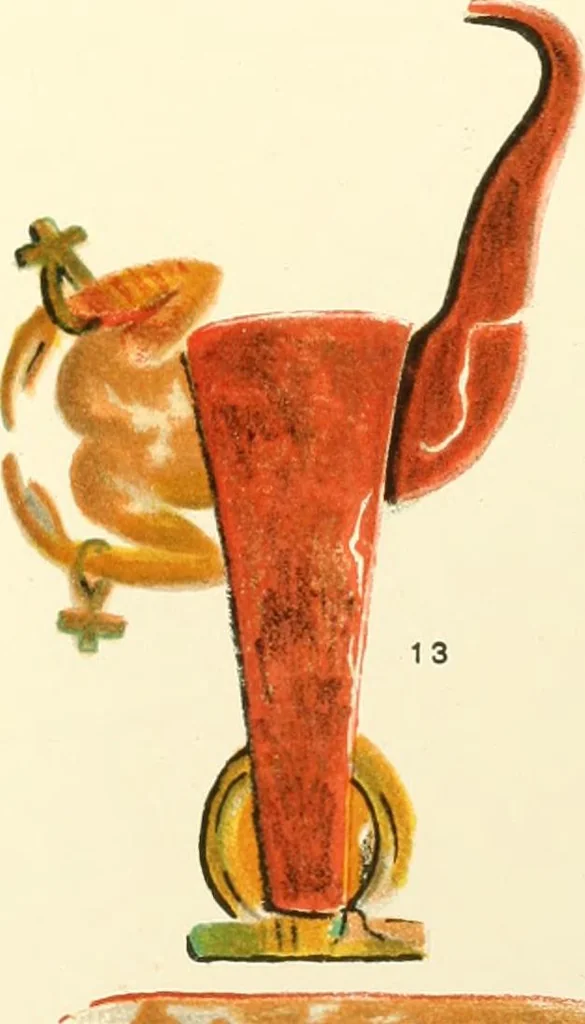 An illustration from A collection of hieroglyphs : a contribution to the history of Egyptian writing, 1898, leaf 94