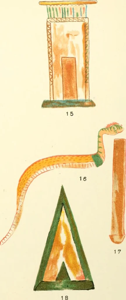An illustration from A collection of hieroglyphs : a contribution to the history of Egyptian writing, 1898, leaf 94