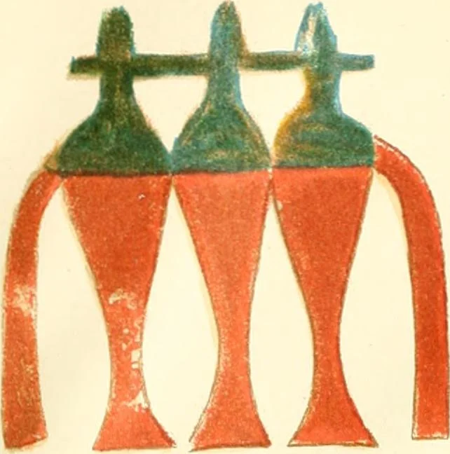 An illustration from A collection of hieroglyphs : a contribution to the history of Egyptian writing, 1898, leaf 94