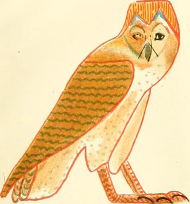 An illustration from A collection of hieroglyphs : a contribution to the history of Egyptian writing, 1898, leaf 94