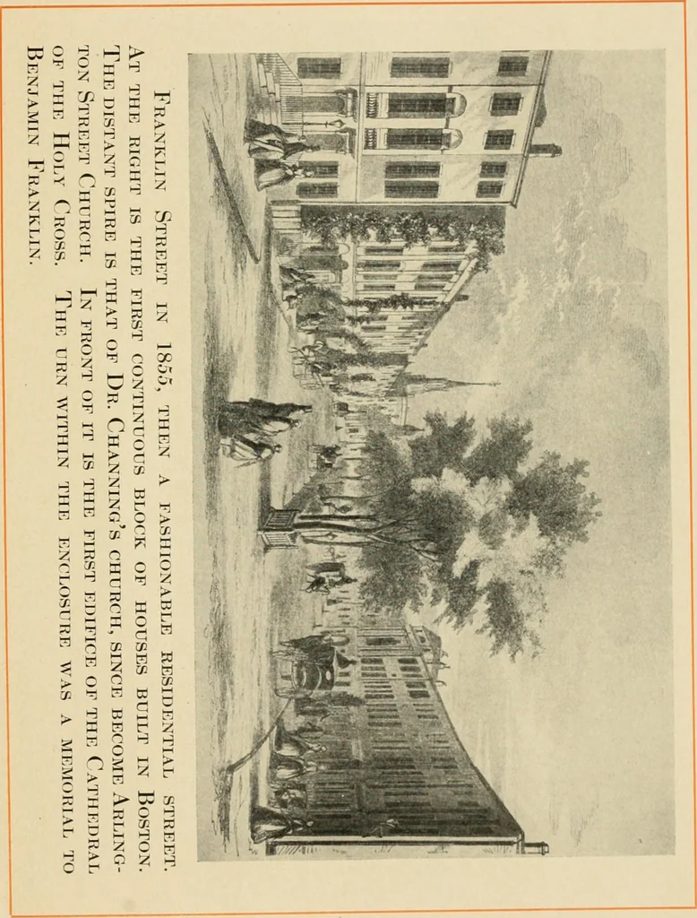 An illustration from A collection of interesting and historic prints : being a brief presentation of some of the originals and reproductions in the possession of the State Street Trust Company, 1909, leaf 10
