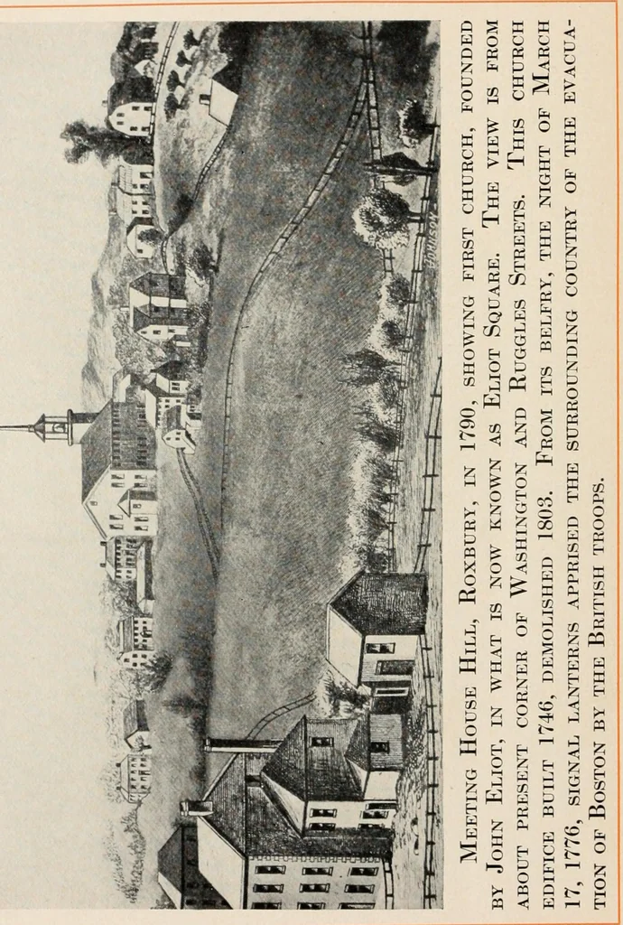 An illustration from A collection of interesting and historic prints : being a brief presentation of some of the originals and reproductions in the possession of the State Street Trust Company, 1909, leaf 11