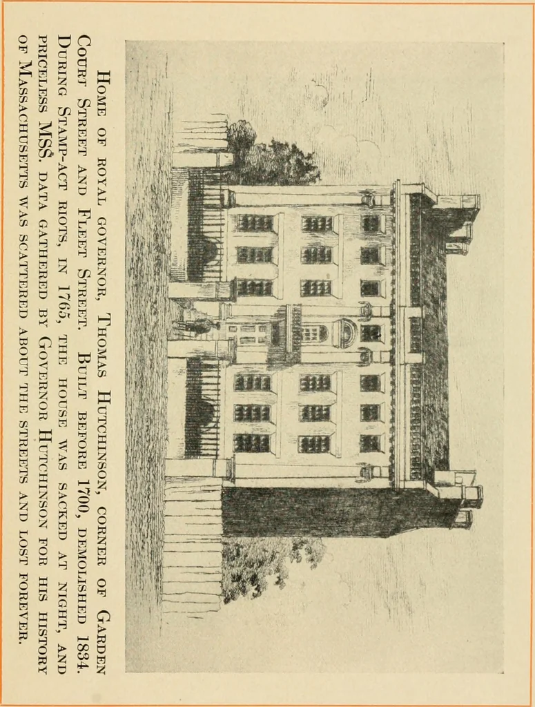 An illustration from A collection of interesting and historic prints : being a brief presentation of some of the originals and reproductions in the possession of the State Street Trust Company, 1909, leaf 12