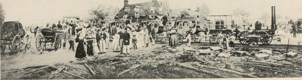 An illustration from A collection of interesting and historic prints : being a brief presentation of some of the originals and reproductions in the possession of the State Street Trust Company, 1909, leaf 17