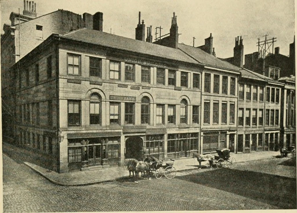 An illustration from A collection of interesting and historic prints : being a brief presentation of some of the originals and reproductions in the possession of the State Street Trust Company, 1909, leaf 20