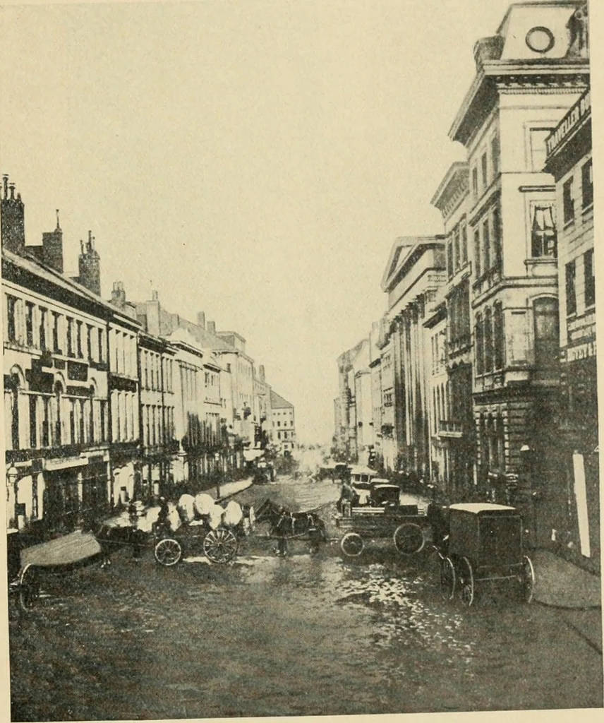 An illustration from A collection of interesting and historic prints : being a brief presentation of some of the originals and reproductions in the possession of the State Street Trust Company, 1909, leaf 24