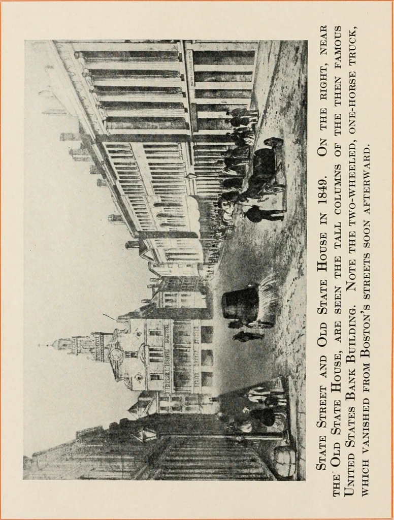 An illustration from A collection of interesting and historic prints : being a brief presentation of some of the originals and reproductions in the possession of the State Street Trust Company, 1909, leaf 31