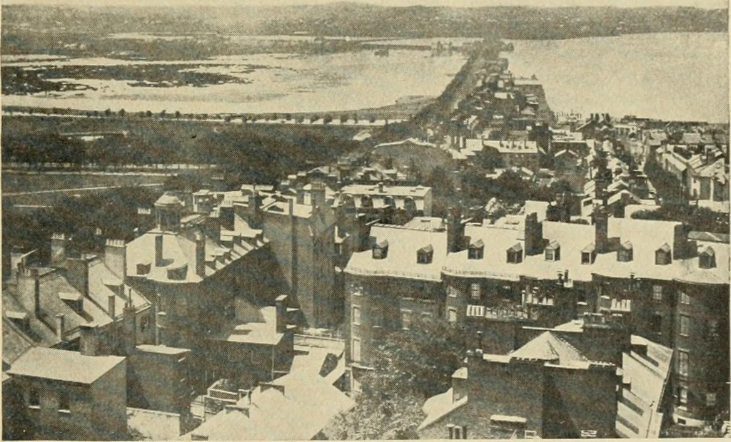 An illustration from A collection of interesting and historic prints : being a brief presentation of some of the originals and reproductions in the possession of the State Street Trust Company, 1909, leaf 40