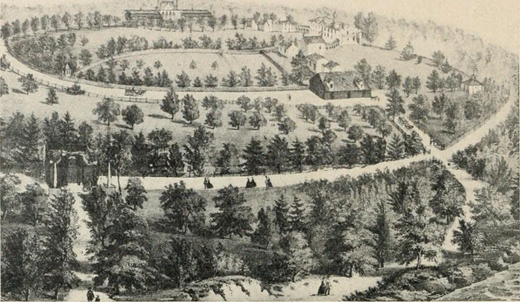 An illustration from A collection of interesting and historic prints : being a brief presentation of some of the originals and reproductions in the possession of the State Street Trust Company, 1909, leaf 47