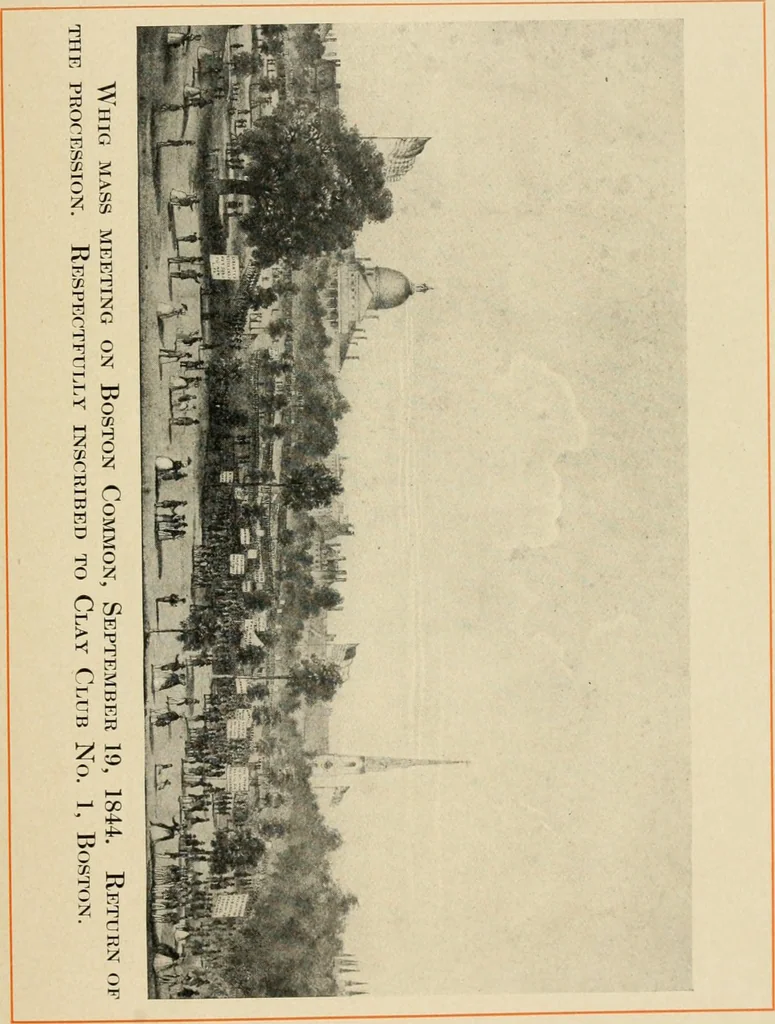 An illustration from A collection of interesting and historic prints : being a brief presentation of some of the originals and reproductions in the possession of the State Street Trust Company, 1909, leaf 48