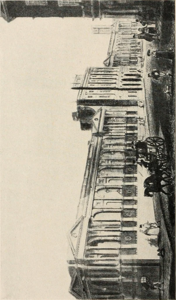 An illustration from A collection of interesting and historic prints : being a brief presentation of some of the originals and reproductions in the possession of the State Street Trust Company, 1909, leaf 7