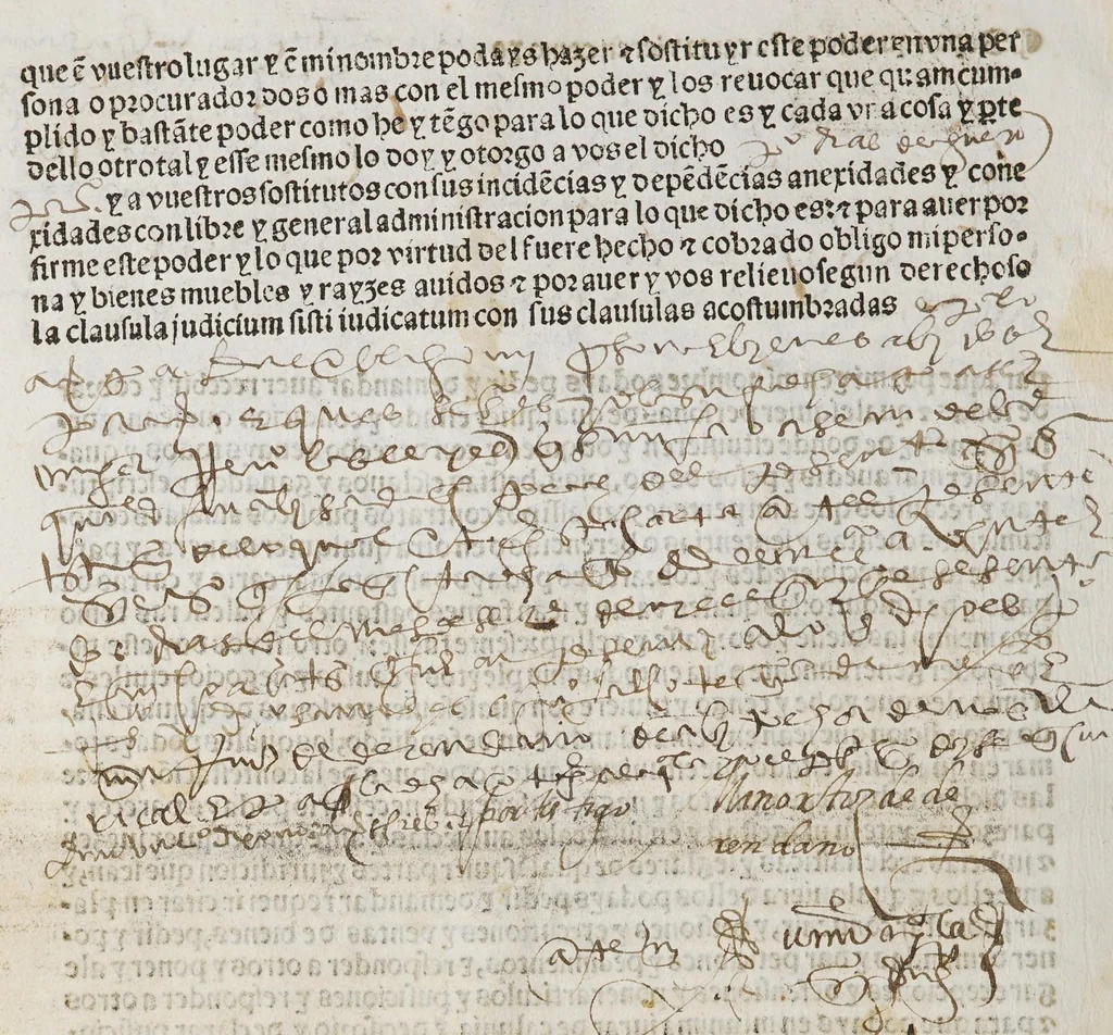 An illustration from [Collection of Mexican legal forms], leaf 24