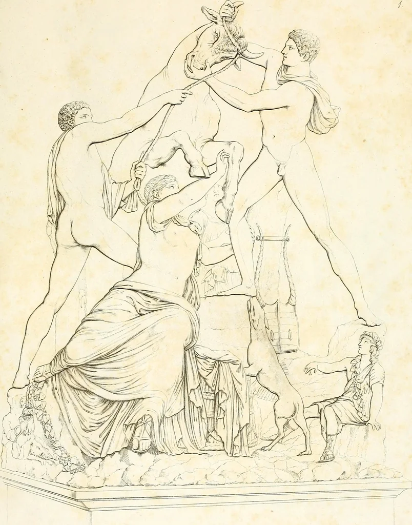 An illustration from Collection of the most remarkable monuments of the National Museum;, 1873, leaf 10