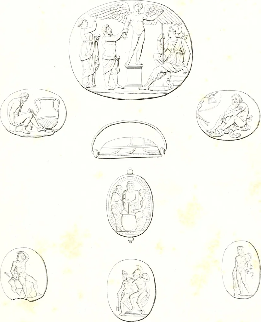 An illustration from Collection of the most remarkable monuments of the National Museum;, 1873, leaf 18