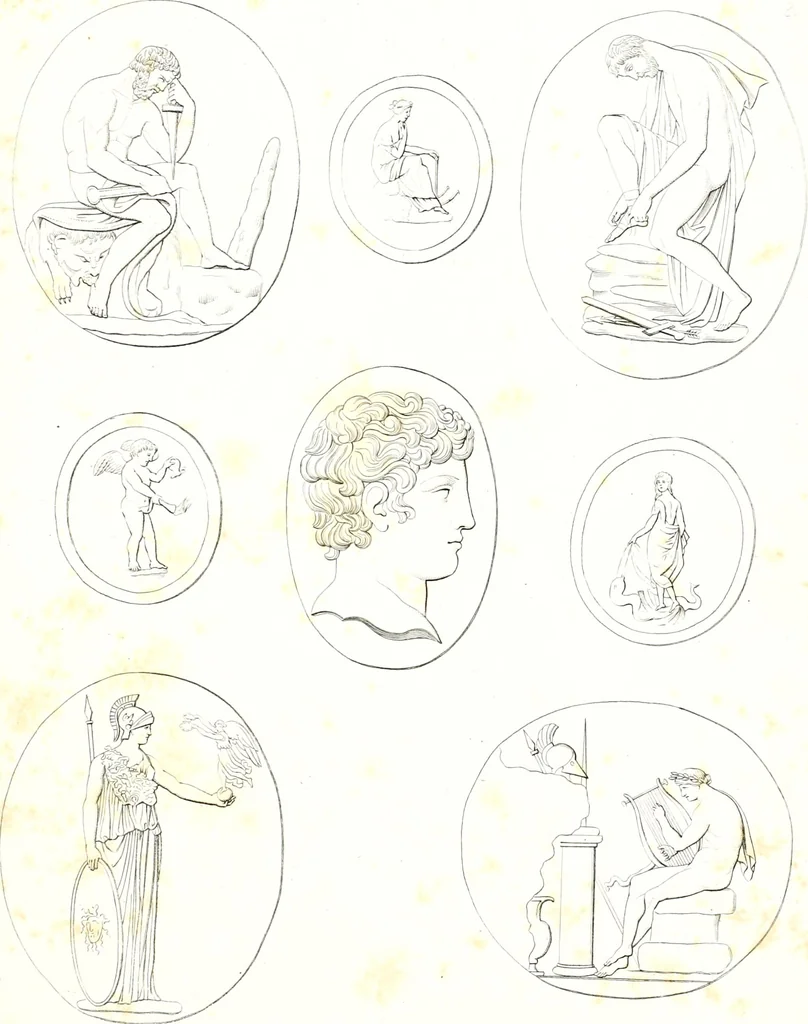 An illustration from Collection of the most remarkable monuments of the National Museum;, 1873, leaf 24