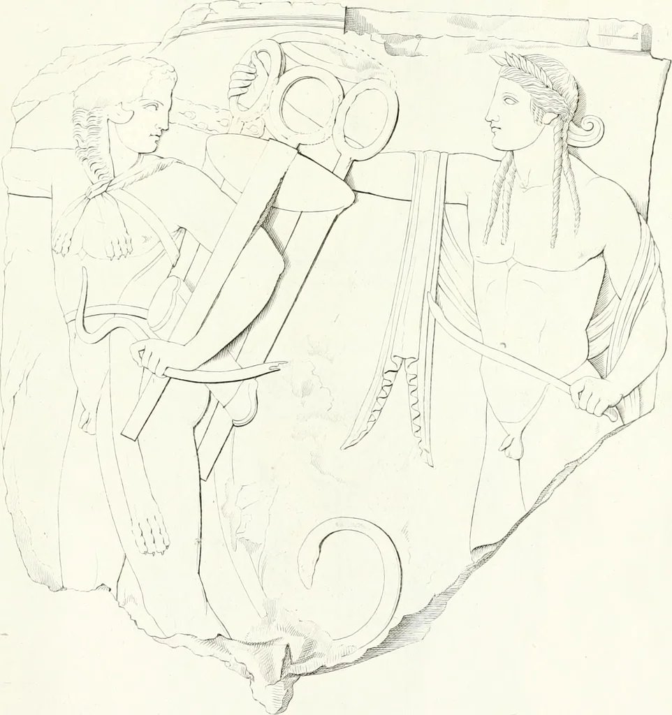 An illustration from Collection of the most remarkable monuments of the National Museum, 1869, leaf 100