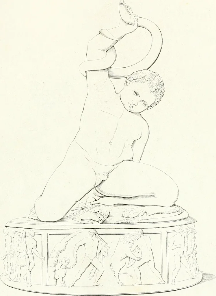 An illustration from Collection of the most remarkable monuments of the National Museum, 1869, leaf 158
