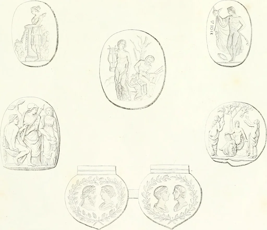 An illustration from Collection of the most remarkable monuments of the National Museum, 1869, leaf 276