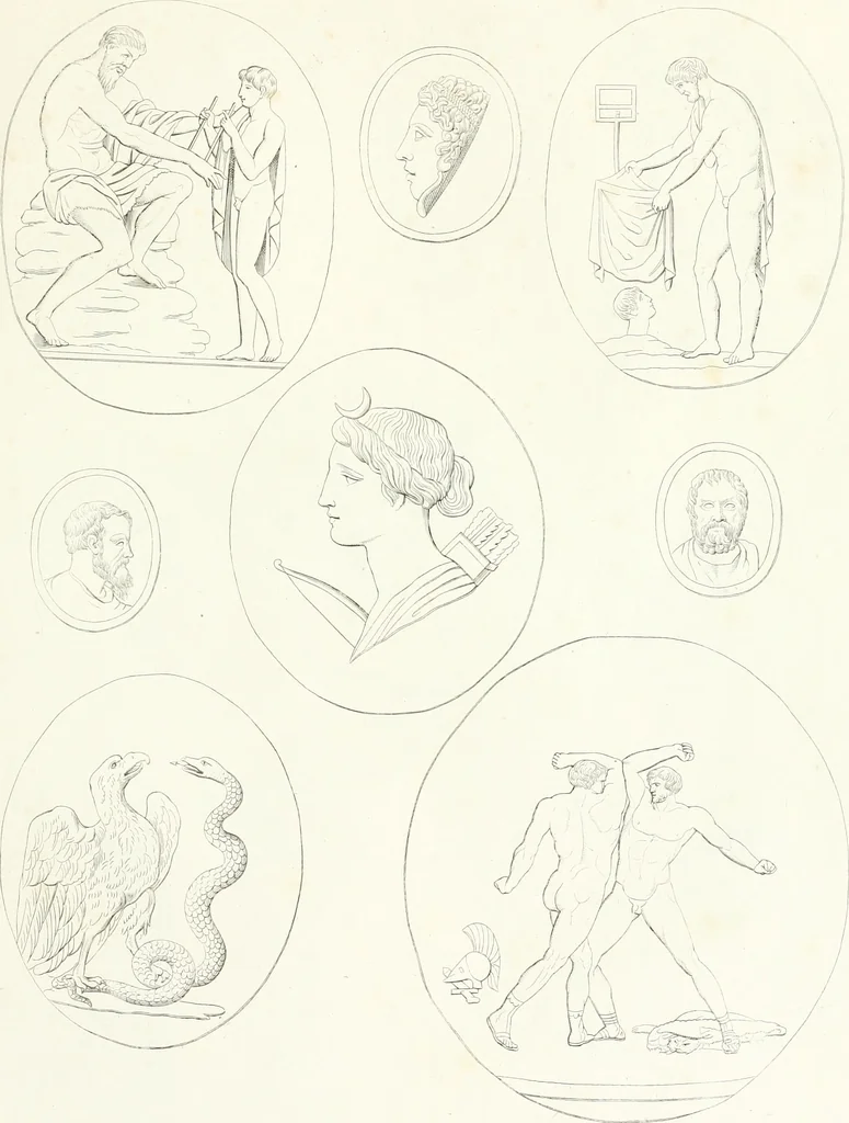 An illustration from Collection of the most remarkable monuments of the National Museum, 1869, leaf 278