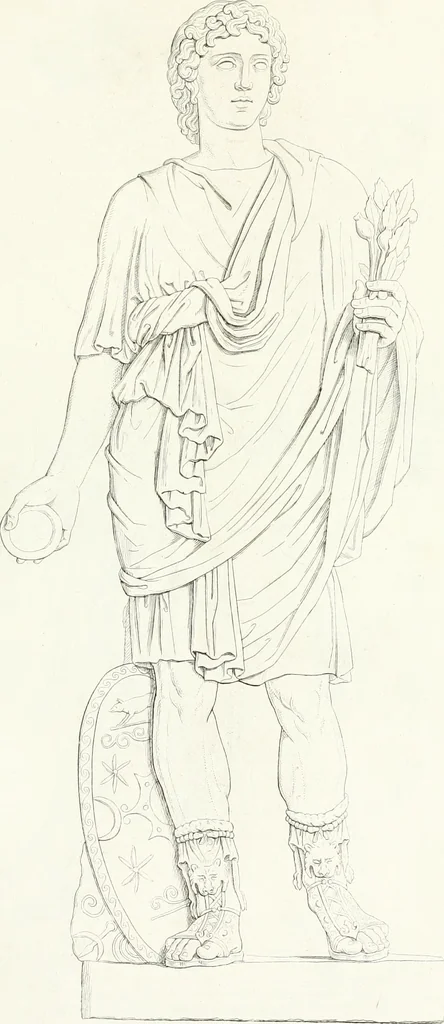 An illustration from Collection of the most remarkable monuments of the National Museum, 1869, leaf 28