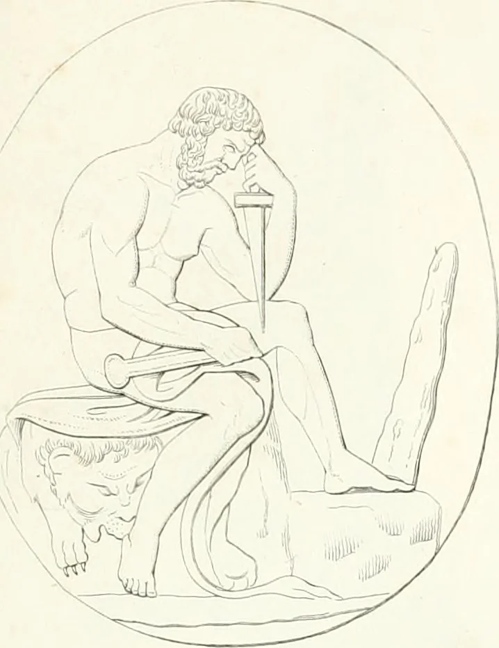 An illustration from Collection of the most remarkable monuments of the National Museum, 1869, leaf 280