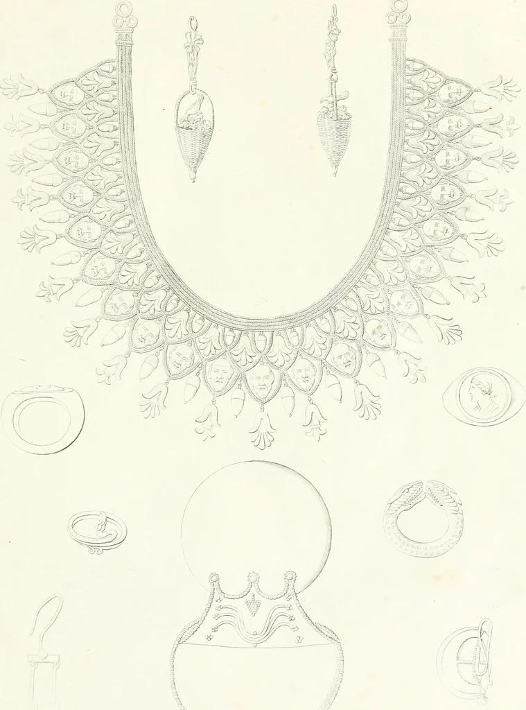 An illustration from Collection of the most remarkable monuments of the National Museum, 1869, leaf 282