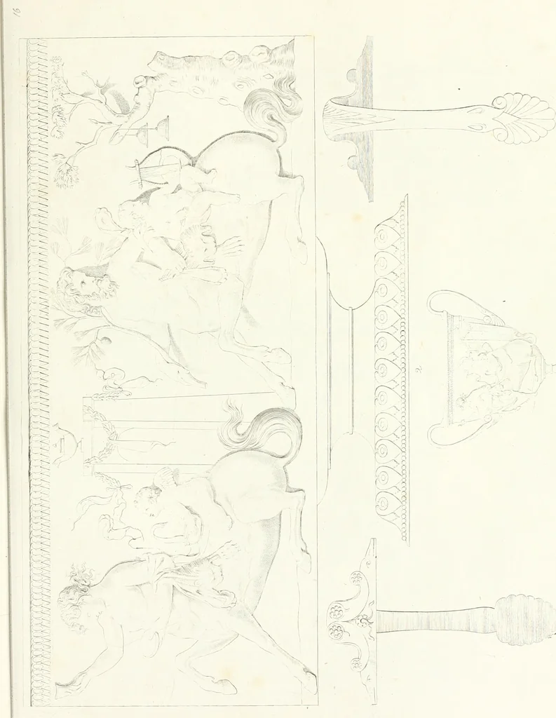An illustration from Collection of the most remarkable monuments of the National Museum, 1869, leaf 296