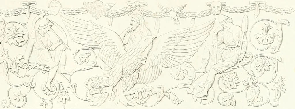An illustration from Collection of the most remarkable monuments of the National Museum, 1869, leaf 298