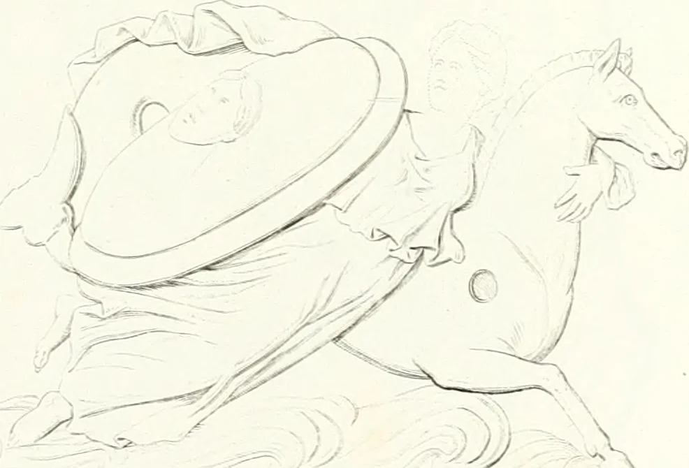 An illustration from Collection of the most remarkable monuments of the National Museum, 1869, leaf 404